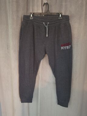 Aeropostale Size Large Charcoal Gray NY87 Jogger Sweatpants